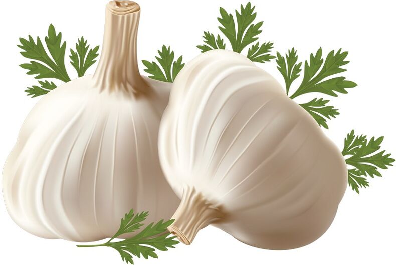 Knoblauch erhöht den Testosteronspiegel im Körper eines Mannes und stellt die Potenz wieder her.